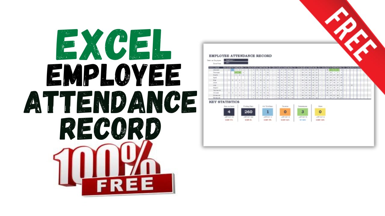 [Template] Excel Employee attendance record – Free Download